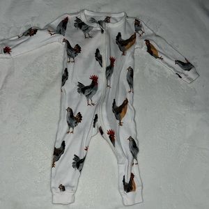 Milk Barn footless chicken outfit
